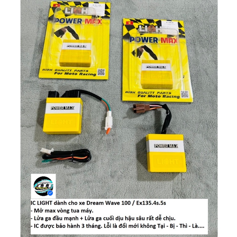 IC LIGHT mở max tua máy dành cho xe Dream wave 100 / Sirius 50 / Ex135.4s.5s