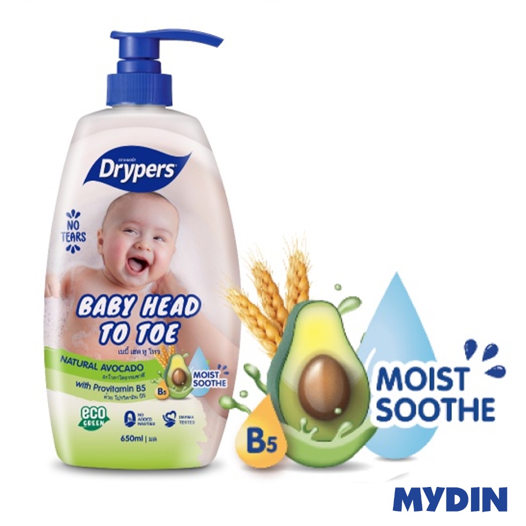 Drypers Baby Head to Toe (650ml) - 5 Variants