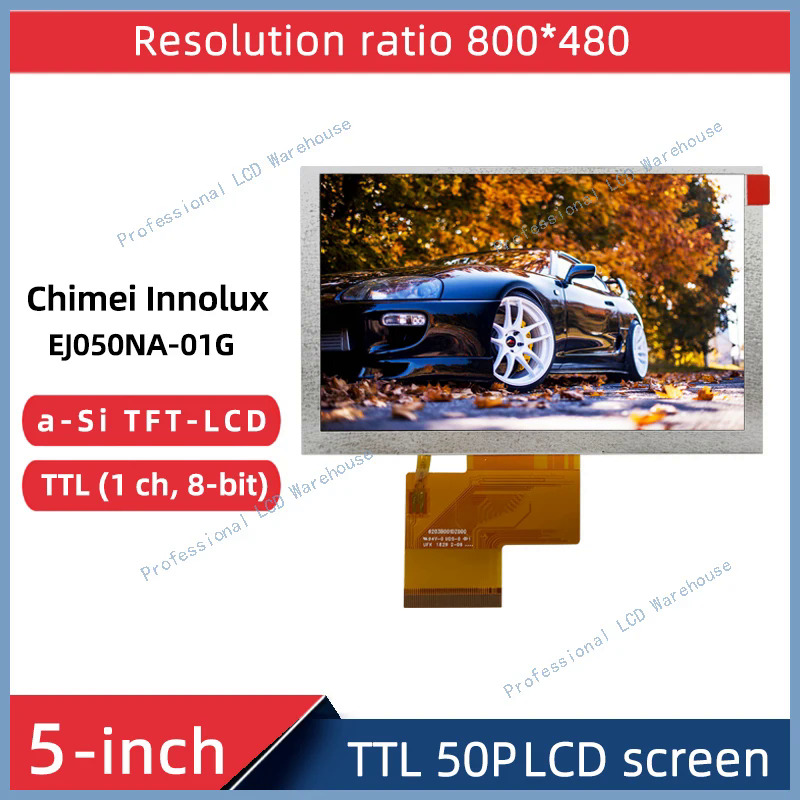 LCD Màn hình hiển thị bảng điều khiển cho miễn phí vận chuyển 5inch RGB 50pin800x480 thích hợp cho E