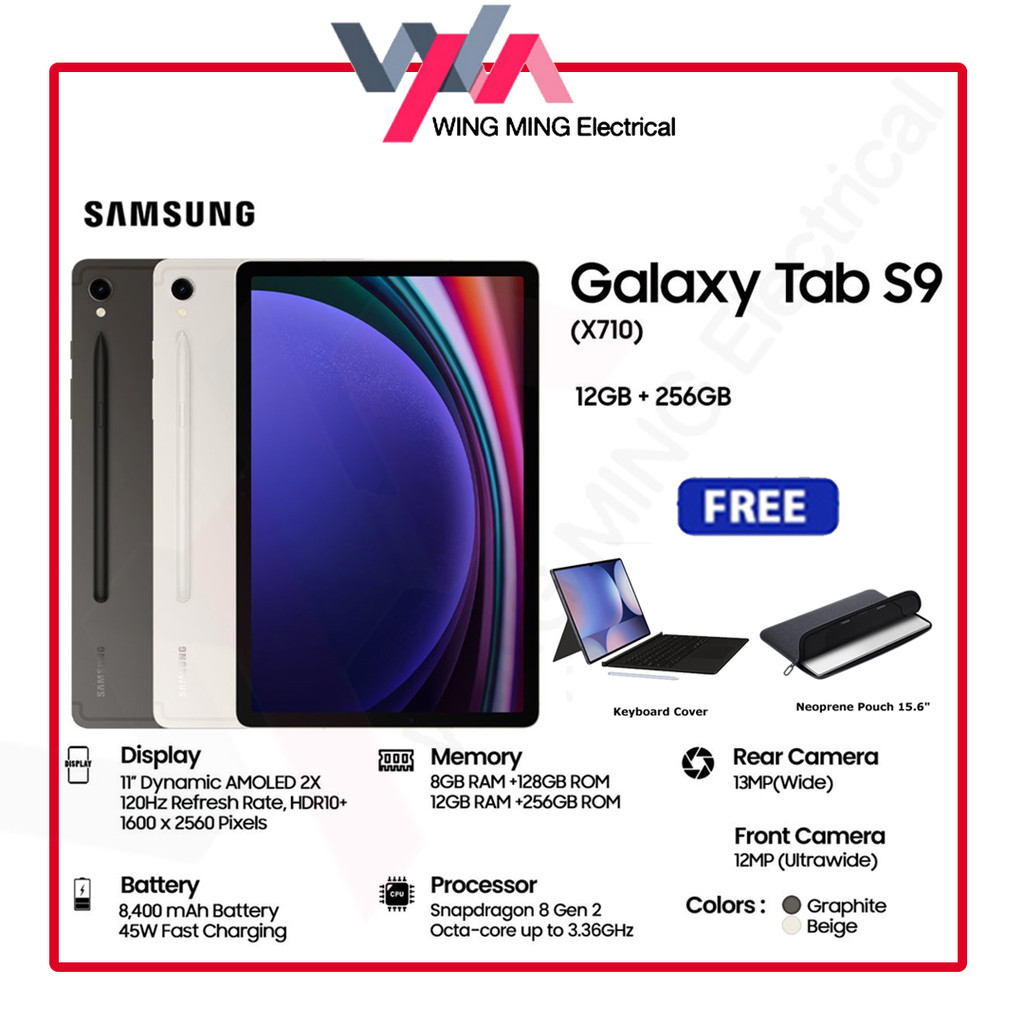 Samsung Galaxy Tab S9 Price in Malaysia & Specs - RM2459 | TechNave