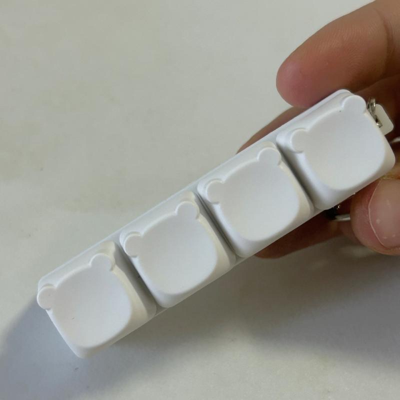 Jcika 1pcs chàng trai cô gái chống căng thẳng ngón tay Bàn phím trò chơi Keychain ﻿không có ánh sáng giải nén 9 Bàn phím Đồ chơi chìa khóa cho người lớn Antistress đồ chơi - 4