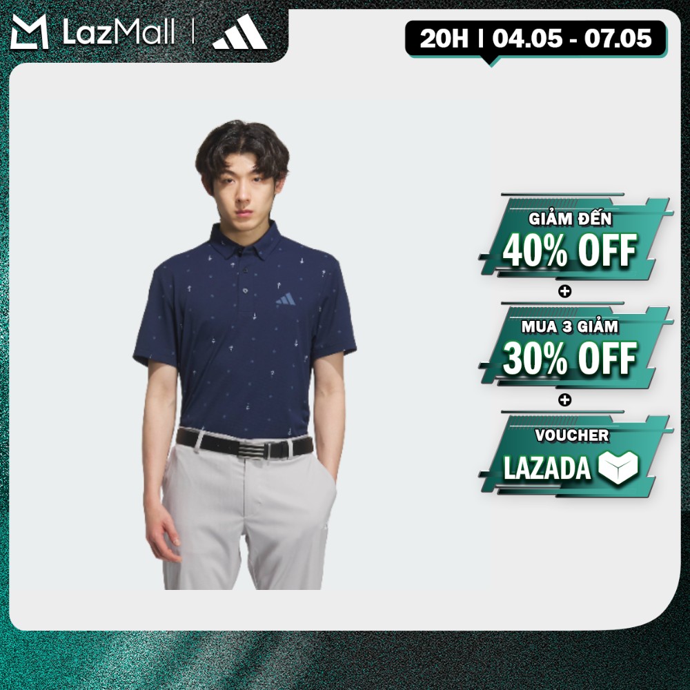 [20H 4.5-2H 5.5-MUA 3 GIẢM 30%] adidas Đánh gôn Áo Polo Ngắn Tay Monogram PG Nam Màu xanh da trời JF6300