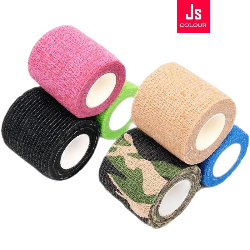 【Hot deal】 1pc Self-Adhesive Flex Elastic Bandage Tape For Tattoo Handle Grip Wrap Elbow Accessories