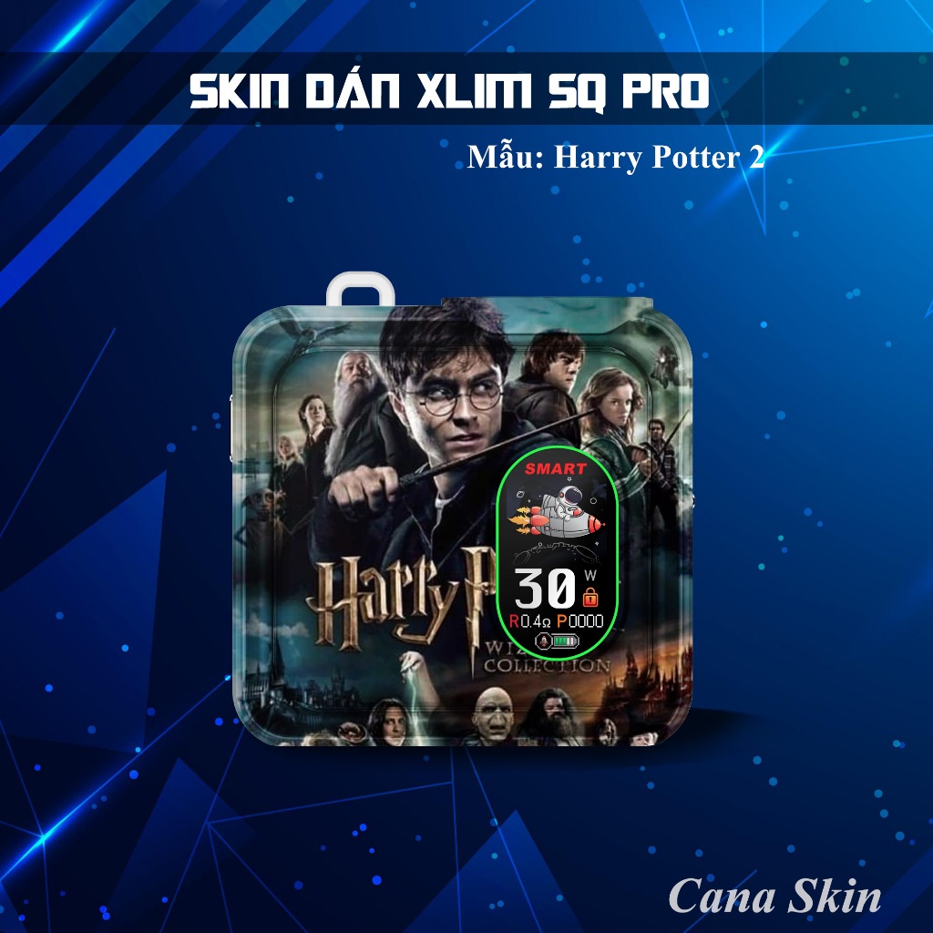 Miếng dán skin in hình Harry Potter 5 cho Xlim sq pro v2  favo  feelin  riil x ...in hình theo yêu c