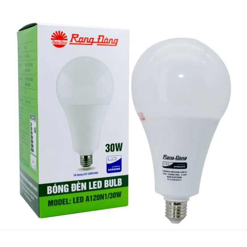 Bóng Đèn LED Bulb Rạng Đông Chống Nước 30W, 20W, 15W, ChipLED SAMSUNG, Siêu Bền