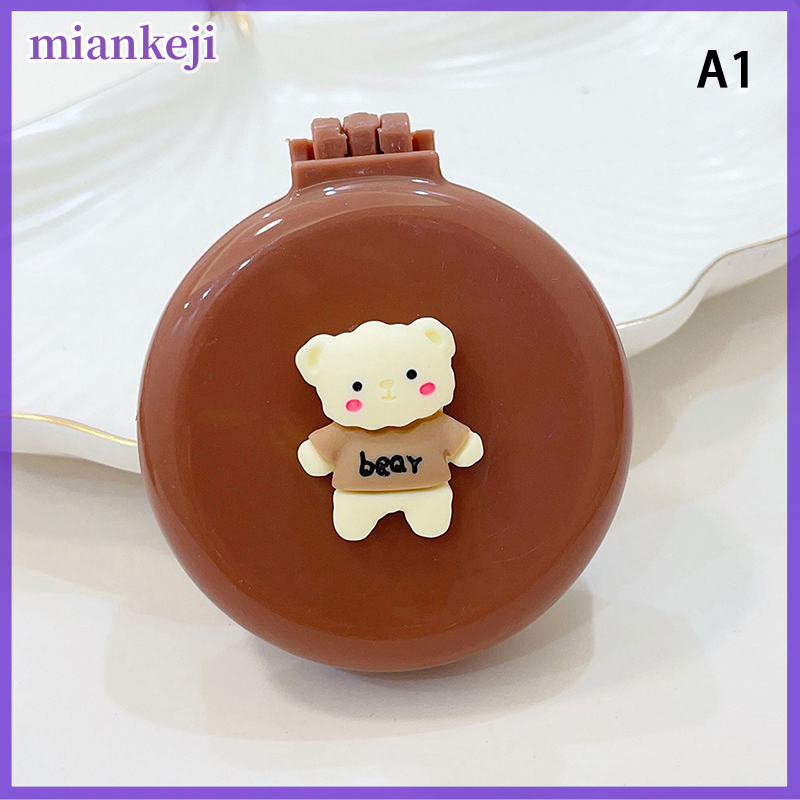 miankeji Mini gấu có thể gập lại đầu Massager phim hoạt hình túi khí Tóc Lược Chống Tĩnh phụ kiện phong cách di động trẻ em Cô Gái Tóc bàn chải