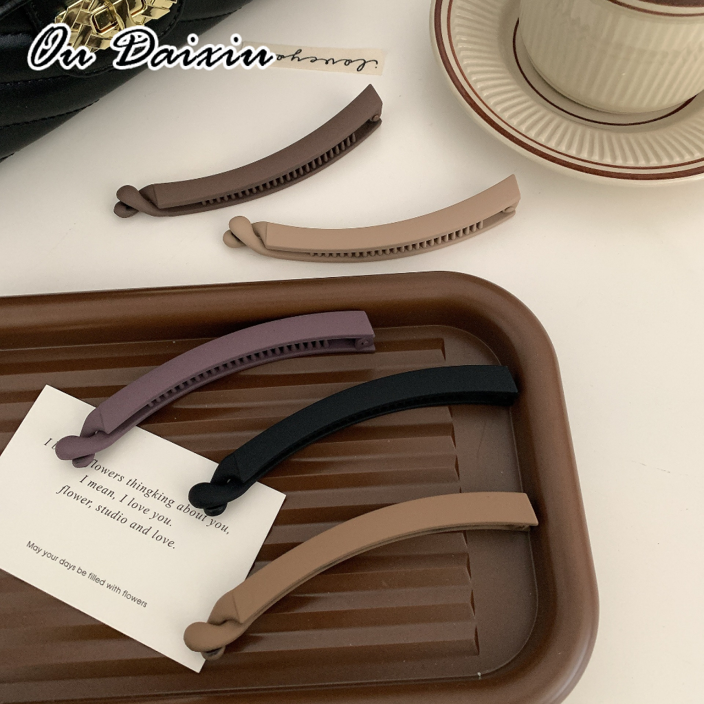 OUDAIXIU คลิปผมหางม้าอะคริลิคสไตล์เกาหลีแฟชั่นผู้หญิงที่เรียบง่าย ราคา 12 บาท*ส่งฟรี