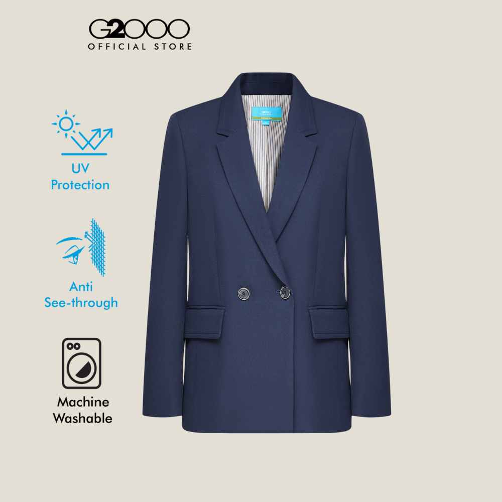 G2000 เสื้อสูทสำหรับผู้หญิง ทรง Relaxed Fit รุ่น 5621108579 NAVY ราคา 2,090 บาท*ส่งฟรี