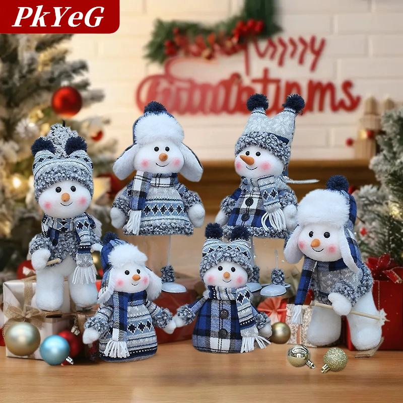 [COD] PkYeG ตุ๊กตาหิมะสีน้ำเงินประดับเทศกาลคริสต์มาสของเล่นในบ้านของขวัญปีใหม่ ราคา 106 บาท*ส่งฟรี