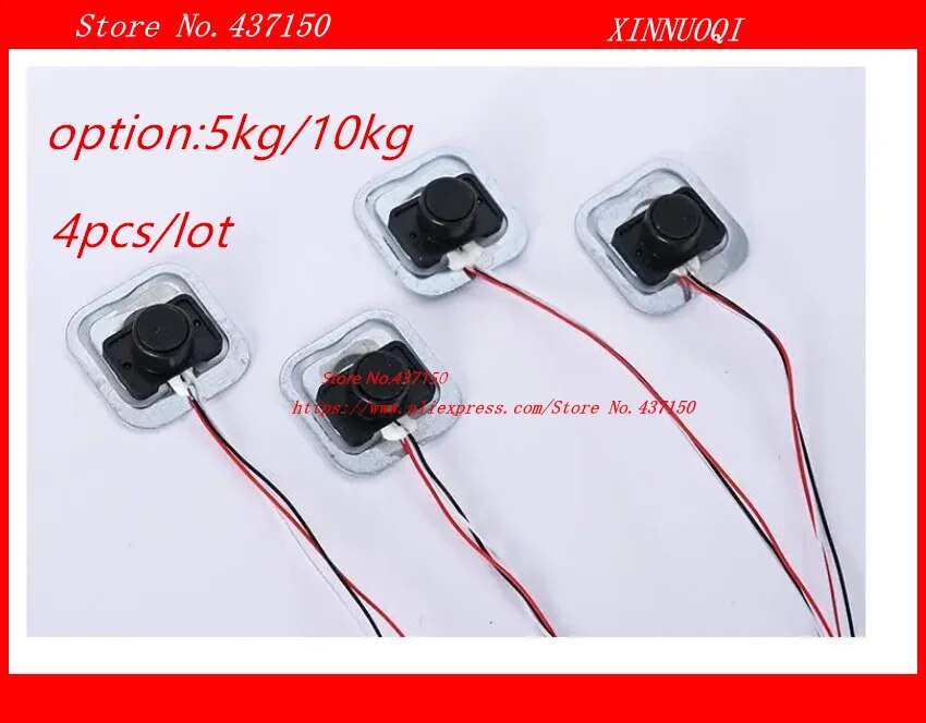 【Trending】 4pcs/lot 5kg 10kg Body Load Cell Weighing Sensor Resistance Strain Half-Bridge Total Weig