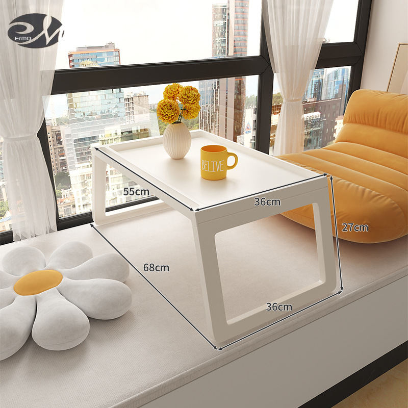 Small folding table with bay window, bedroom, tatami bed, study table, low table, simple household coffee table ราคา 1,850 บาท*ส่งฟรี