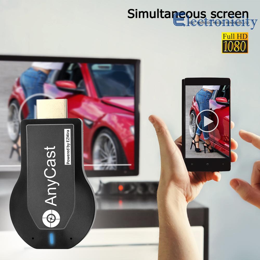 Anycast M2 cộng với HDMI tương thích Thiết bị TV Stick đầu thu kết nối không dây qua Wi-Fi cho IOS Android