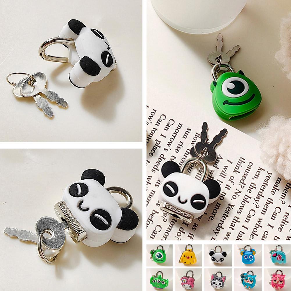 Mini phim hoạt hình khóa dễ thương Khóa Cô bé Nhật chơi loại mã sinh túc kim khóa viên ký đồ có ký xá bấm D2G7