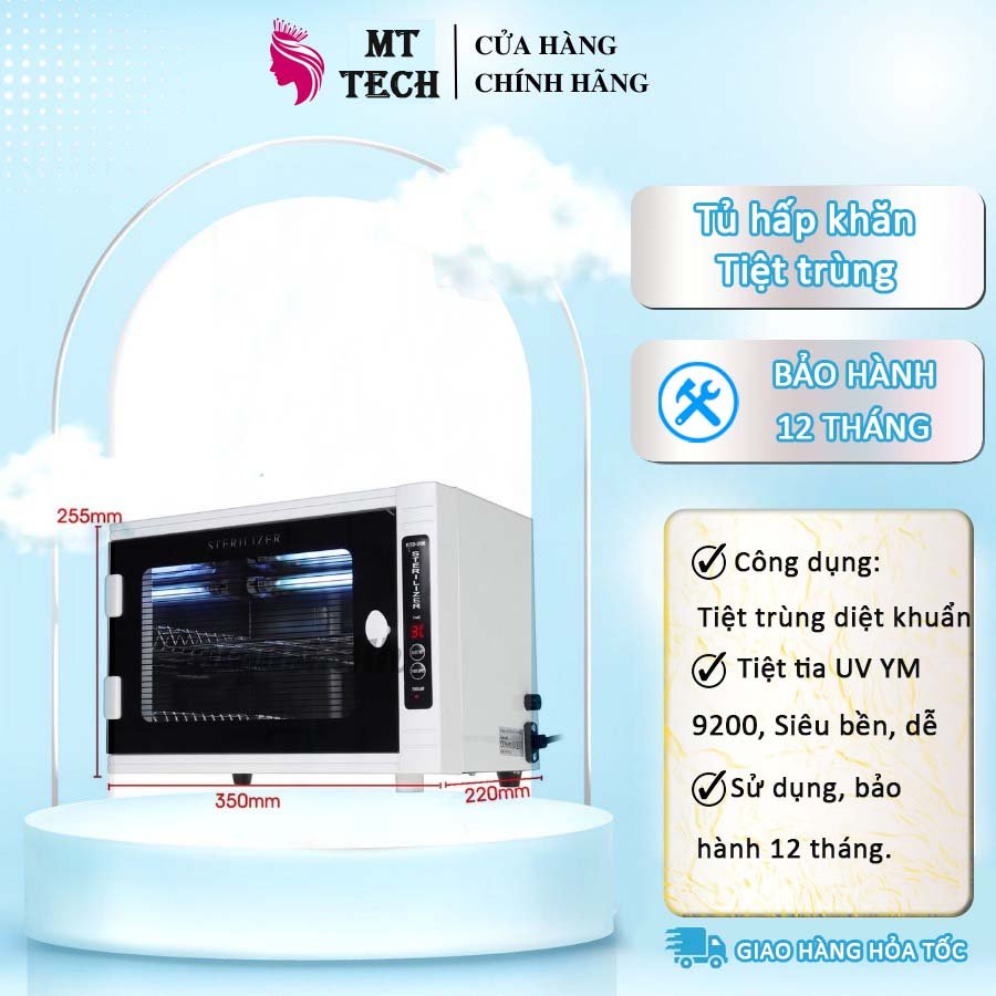 Tủ tiệt trùng dụng cụ thiết bị đồ dùng y tế, tia uv msd - rtd-208a bảo hành 12 tháng kkk