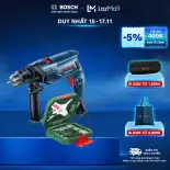 Máy khoan động lực Bosch GSB 550 Freedom 90 chi tiết - Tặng kèm 1 Bộ mũi khoan và vặn vít X-Line 34 món