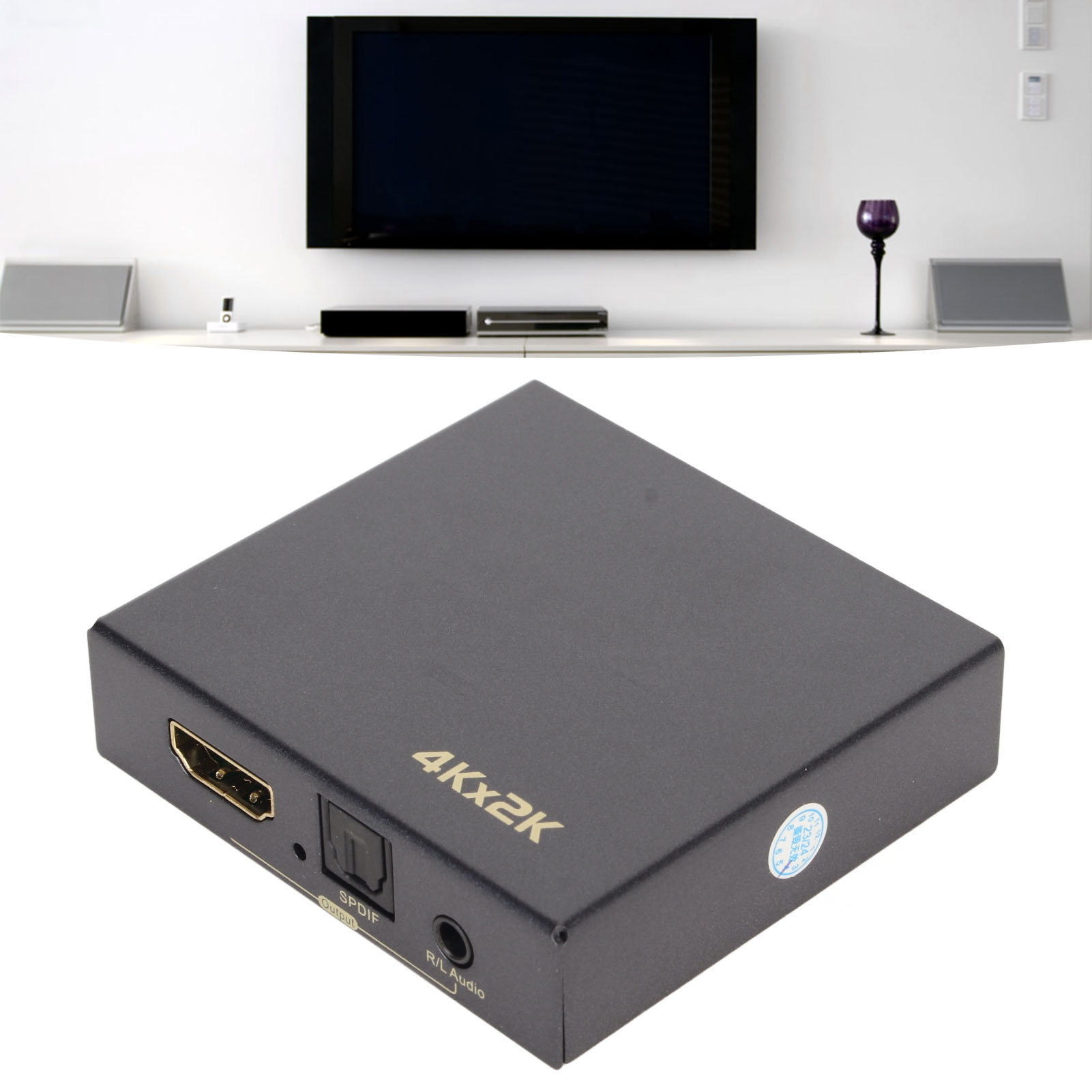 Bộ chuyển đổi trích xuất âm thanh 4K 30Hz giao diện đa phương tiện HD vắt dài khoảng cách cho TV