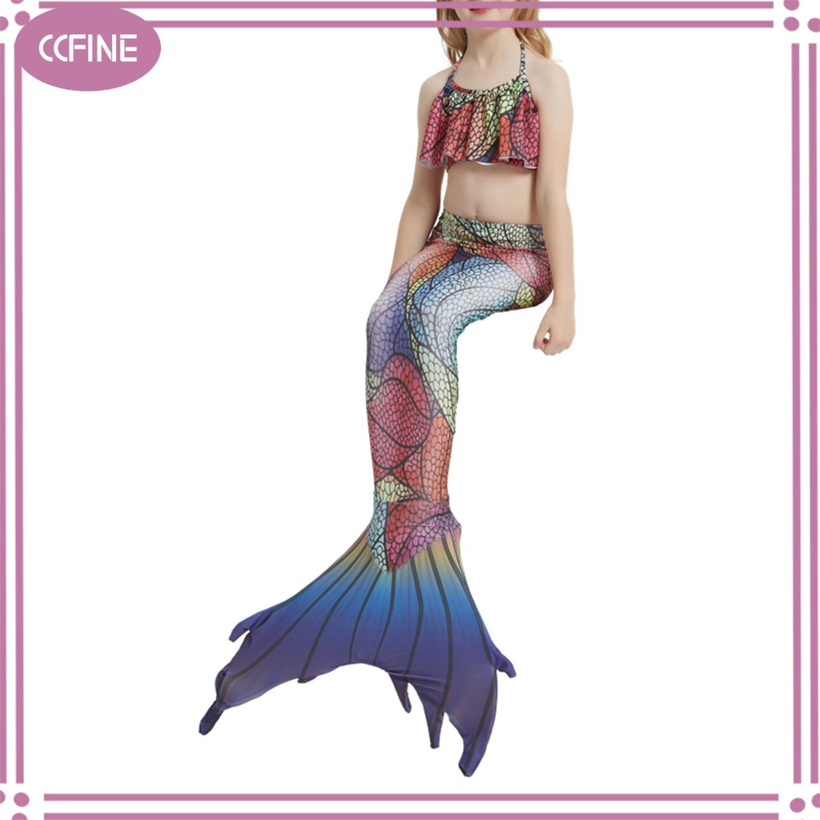 Ccfine Đuôi Nàng tiên cá váy đuôi cá bikini mềm mại dễ dàng sử dụng Trang Phục Nàng Tiên Cá Cô Gái Bộ Đồ Tắm cho hiệu suất cô gái