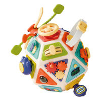 Montessori Early Education Toy Toddler Busy Board Cube Toys 22-in-1 Montessori Sensory Toy for 1-3 Year Old Boys Girls