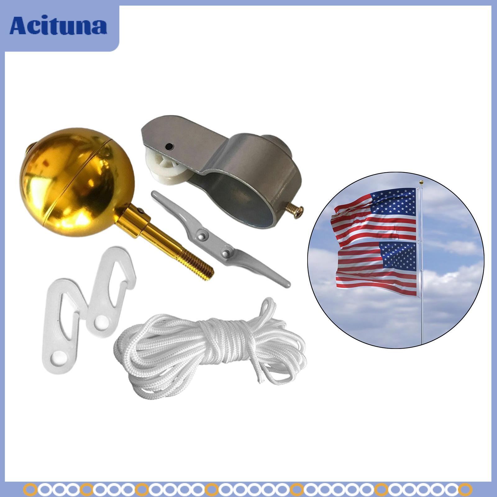 Flag Pole Mounting Hardware Flagpole Attachment Flagpole Pulley Truck for 2" Top Giá 620,278 Đồng*Miễn phí vận chuyển