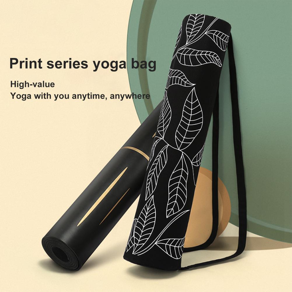 Multi-color Canvas Breathable Oversized Yoga Mat Bag Tote Sling Carrier  with Side Pocket Fitness Clothing Travel Bag