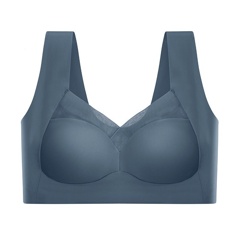 Áo lót Bigsize nữ - Áo ngực Big size mặc áo dài trắng - Bra cup lớn Không gọng Bản to Đệm mỏng Siêu 