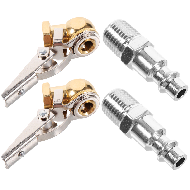 Pickegg 2 Bộ Khóa Bơm Hơi Lốp Xe Air Chuck 1/4 Chủ Đề Nội Bộ Chuck Bơm Hơi Khóa Air Chuck