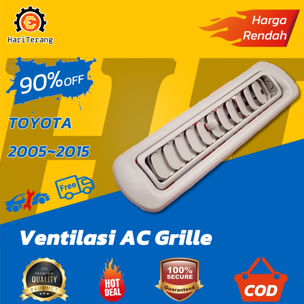 Gril Kisi-Kisi AC Fortuner 63610-0K030-E0 2005-2015 Toyota Innova Saluran Udara AC Ventilasi AC Ventilasi AC Grille Beige COD Ready Stock Harga 39,500 rupiah*Gratis Ongkir