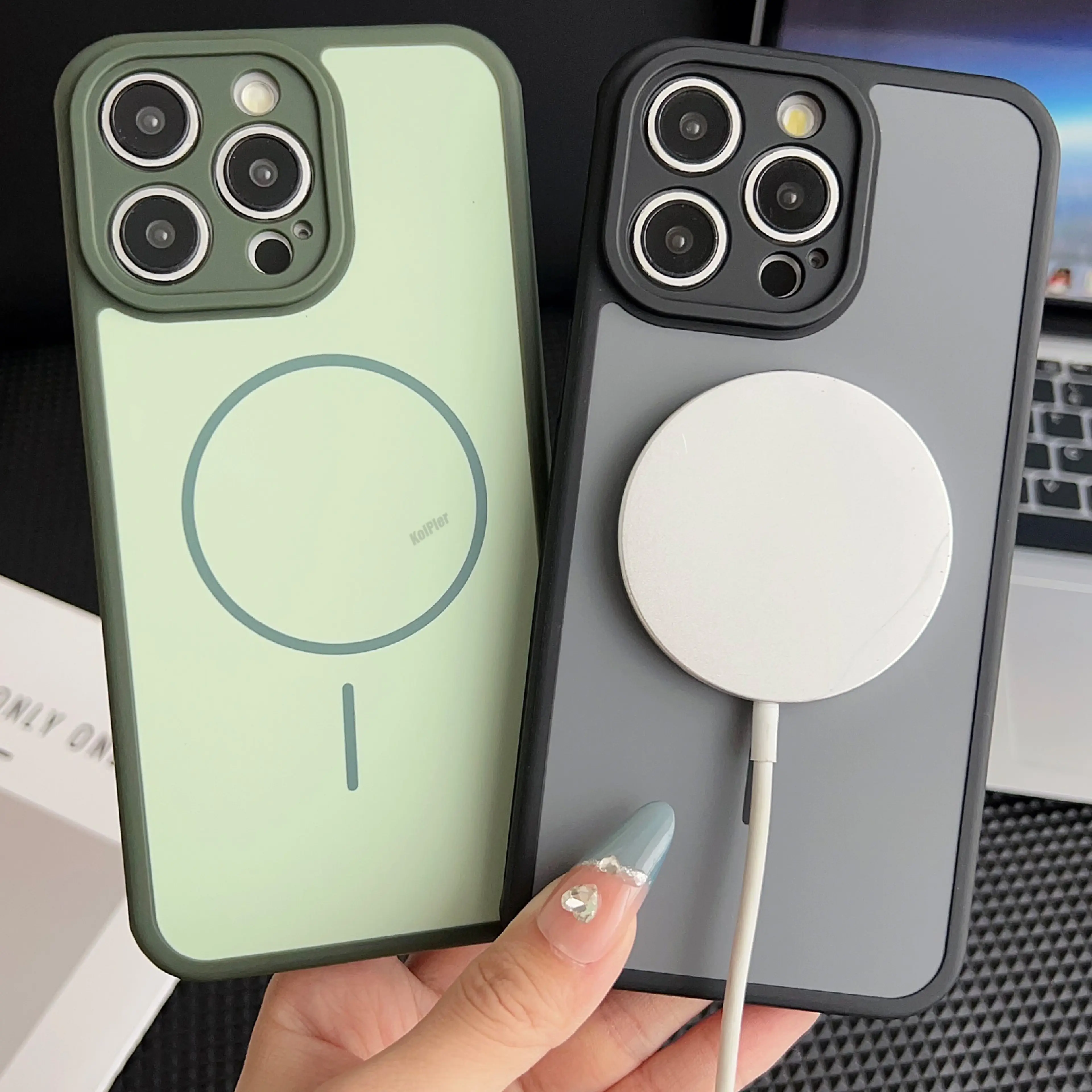 Heat Dissipation Silicone Phone Case For iPhone 14 Pro Max 13PRO 12 11 Magneitc Wireless Charging Compatible Shockproof Soft Cover
