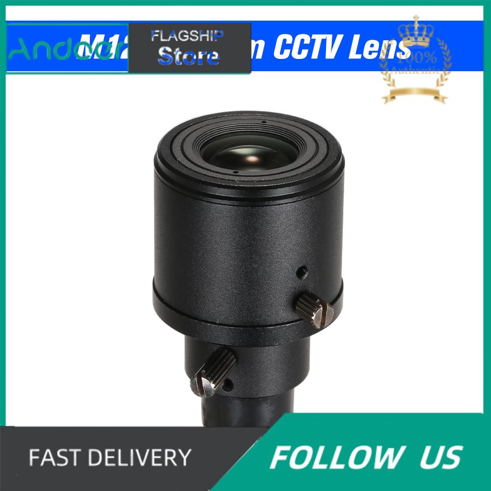 Andoer Ống kính máy ảnh CCTV 5.0 Megapixel Varifocal 6-22mm Lấy nét thủ công Zoom 1/2.5 Ống kính CCTV MTV IR cho máy ảnh an ninh Camera HD IP F1.6 M12 Mount (Không có bộ lọc IR)