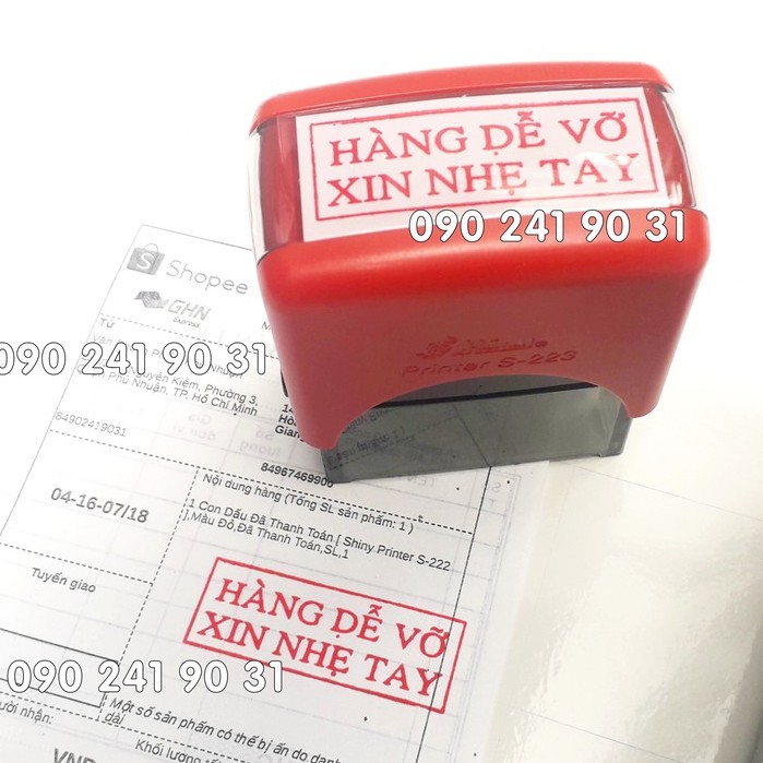 Con dấu hàng dễ vỡ, xin nhẹ tay