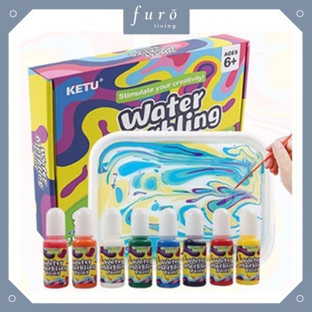 DEDY Water Marbling Paint Art Kit for Kids: Water Art Paint Set for