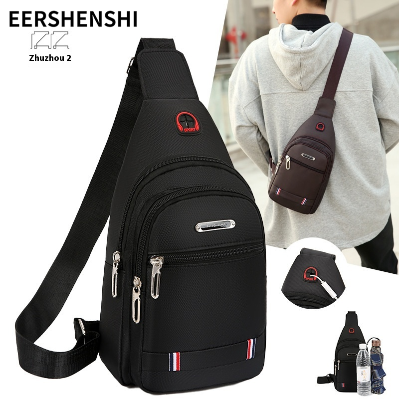 EERSHENSHI  Túi đeo chéo nam dung lượng lớn chống nước bền bỉ phong cách kinh doanh du lịch