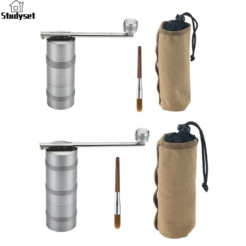 Studyset IN stock Handheld Coffee Grinder Manual Coffee Grinder Portable Hand Coffee Bean Mill With Ceramic Adjustable Knob Setting Stainless Steel Coffee Grinder For Outdoor ราคา 2,272 บาท*ส่งฟรี