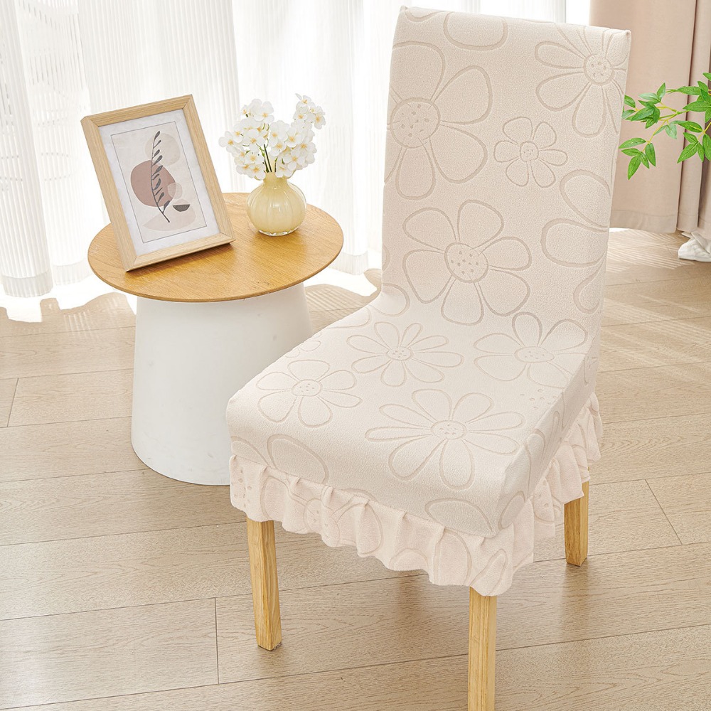 LUXEMO Chống trượt Bọc ghế tựa lưng Đàn hồi Jacquard Áo bọc ghế Viền váy Bọc ghế ăn Dành cho ghế văn phòng tại nhà