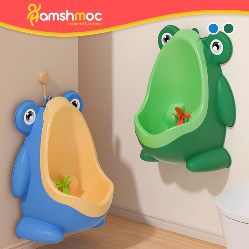 HamshMoc Boys Urinal Built-in Pinwheel Training System Dual Hanging Methods Anti-Splash Detachable for 0-8 Years ราคา 345 บาท*ส่งฟรี