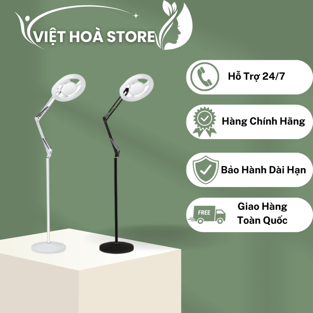 Đèn led trục khuỷu, đèn soi da 120 bóng siêu sáng - chống lóa mắt, spa nail, đèn led spa