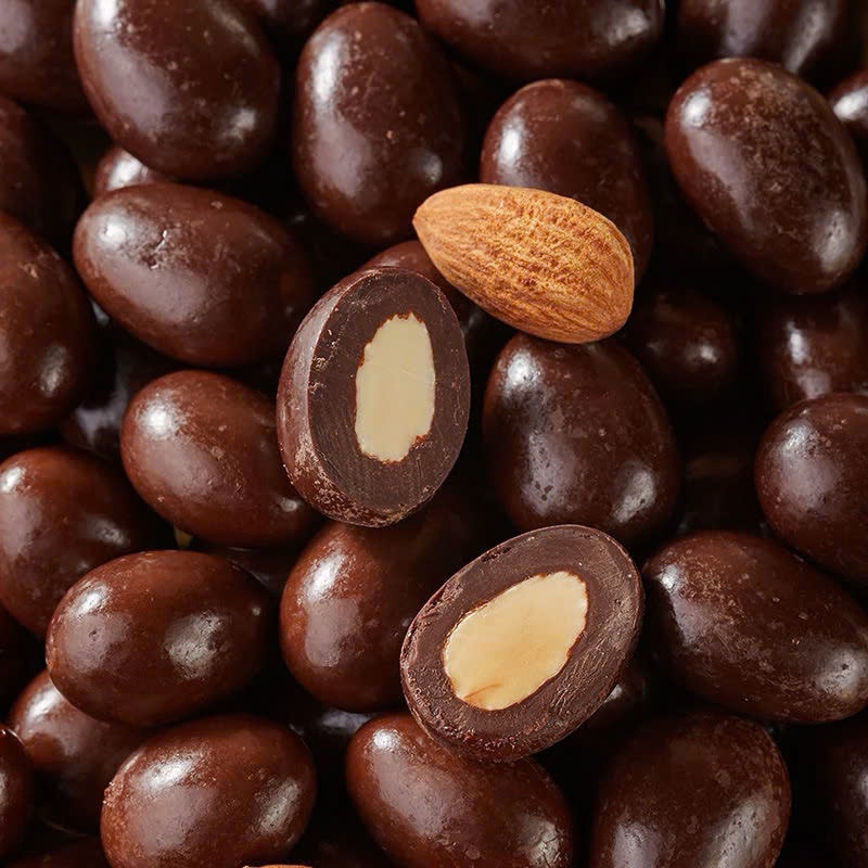 [ DÙNG THỬ- Không ngon HOÀN TIỀN ] Socola đen Bọc Hạnh Nhân Đậm Vị Thơm Ngon (socola 58% là socola đen) Đồ Ăn Vặt Food