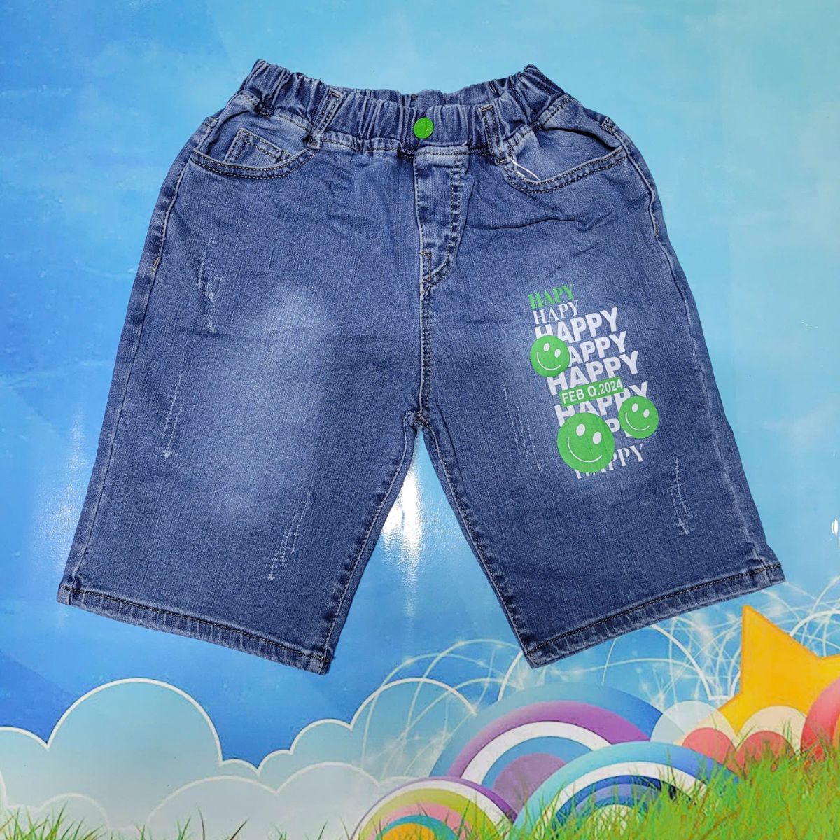 Quần short jean bé 40kg đến 61kg, quần ngố jean thun NHIỀU MẪU, size 18 đén size 23 - NH BIG SIZE SHOP