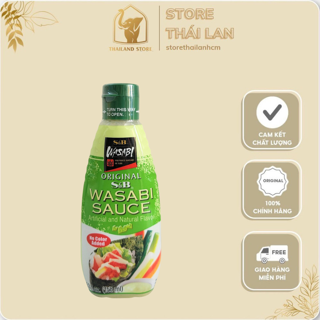 [CHAI 158ml] SỐT MÙ TẠT XANH (NHẬT BẢN )Original Wasabi Sauce