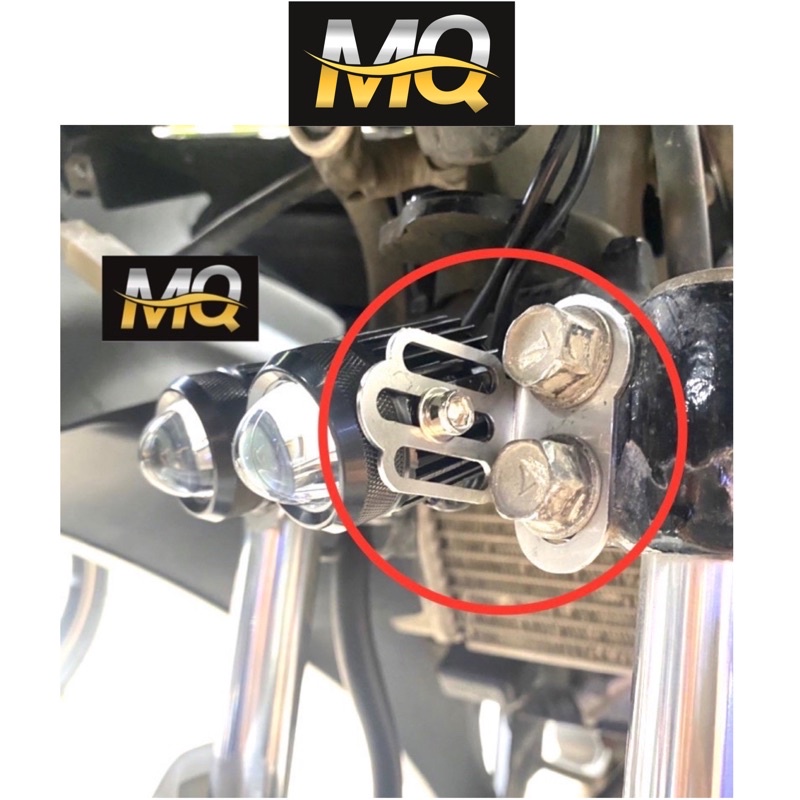 Pat gắn đèn trợ sáng bi cầu mini phuộc Winner Exciter