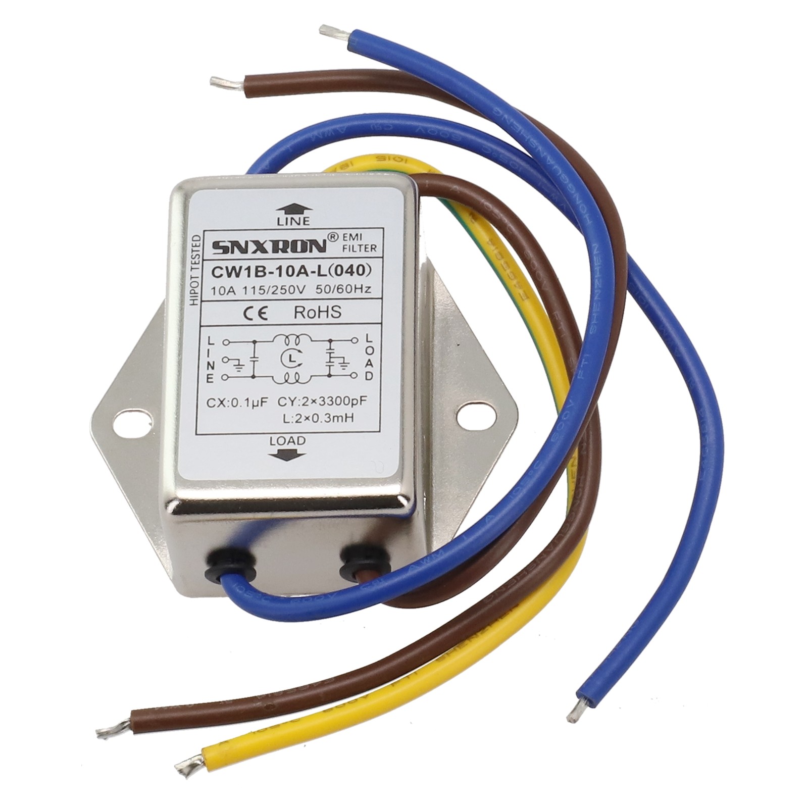 【Bởi】 Máy lọc âm thanh dòng EMI nguồn điện Lọc AC 250V tiện lợi để cài đặt nhanh hàng