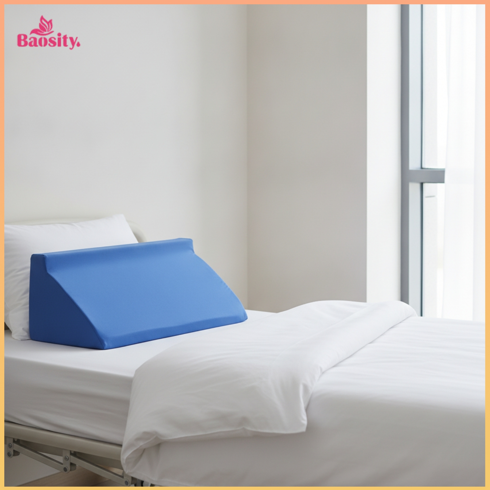 Baosity Foam Bed Back Support Cushion Firm Bed Wedge Pillow Washable Support Pillow with Zip Cover Pressure Relief for Reading ราคา 1,103 บาท*ส่งฟรี
