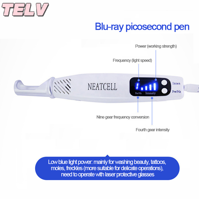 TE Picosecond Laser Pen Blauw Rood Lichttherapie Verwijderaar voor Huidverzorgingsapparaat_voghion.com