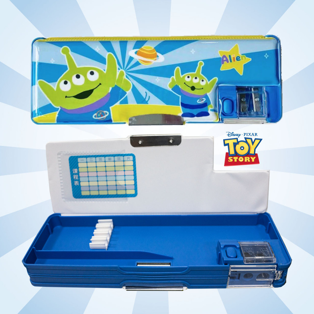 Pencil case magnetic / tempat pensil magnet anak Karakter Frozen Spiderman Toy Story