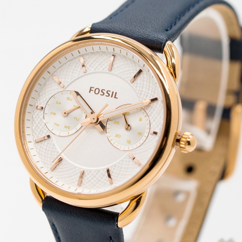 Jual Fossil White Leather Watch Terbaru 