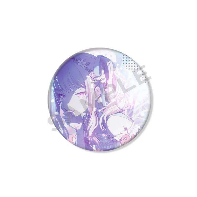 Cute Cartoon Figure Nightcode Akiyama Mizuki Pins Project SEKAI Anime Badge Handmade Snap-in Brooch 