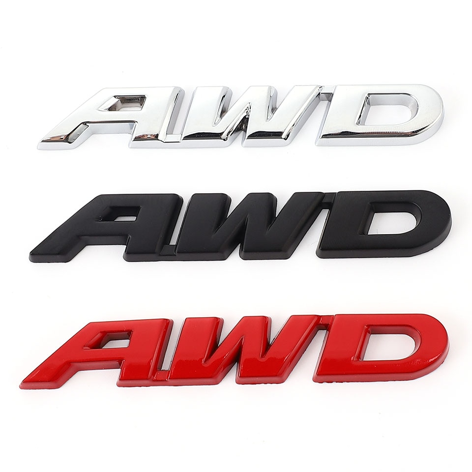 3D Metal AWD Logo Emblem Sticker 4WD Badge Decal Logo For VW Toyota Honda