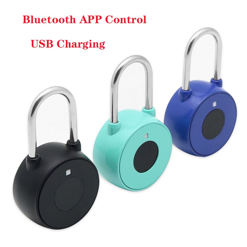 【】 Toner Cartridge bd Bluetooth khóa ứng dụng điều khiển thông minh khóa có thể sạc qua USB không thấm nước IP66 ổ khóa thông minh khóa vali cửa sinh trắc học ổ khóa màu xanh lá cây