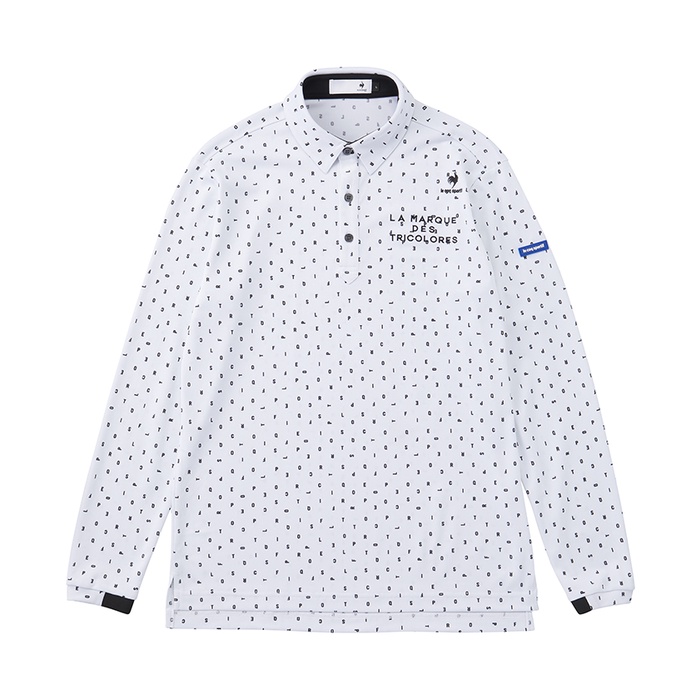 Áo polo dài tay thể thao nam lecoq golf - qgmujb01-wh00