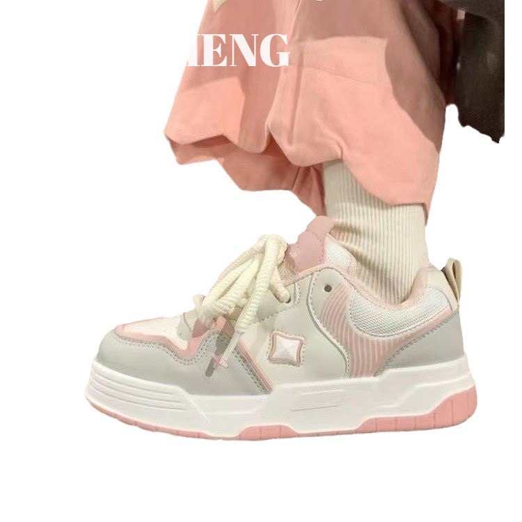 MINGSHENG New thick-soled versatile shoes for women, fashionable and casual sports shoes ราคา 431 บาท*ส่งฟรี